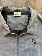 983 -Grey Houndstooth Embroidered Golfing Mickey Golf Jacket - 2XL