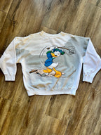 987 -White Golfing Donald FORE Back Hit Crewneck - XL