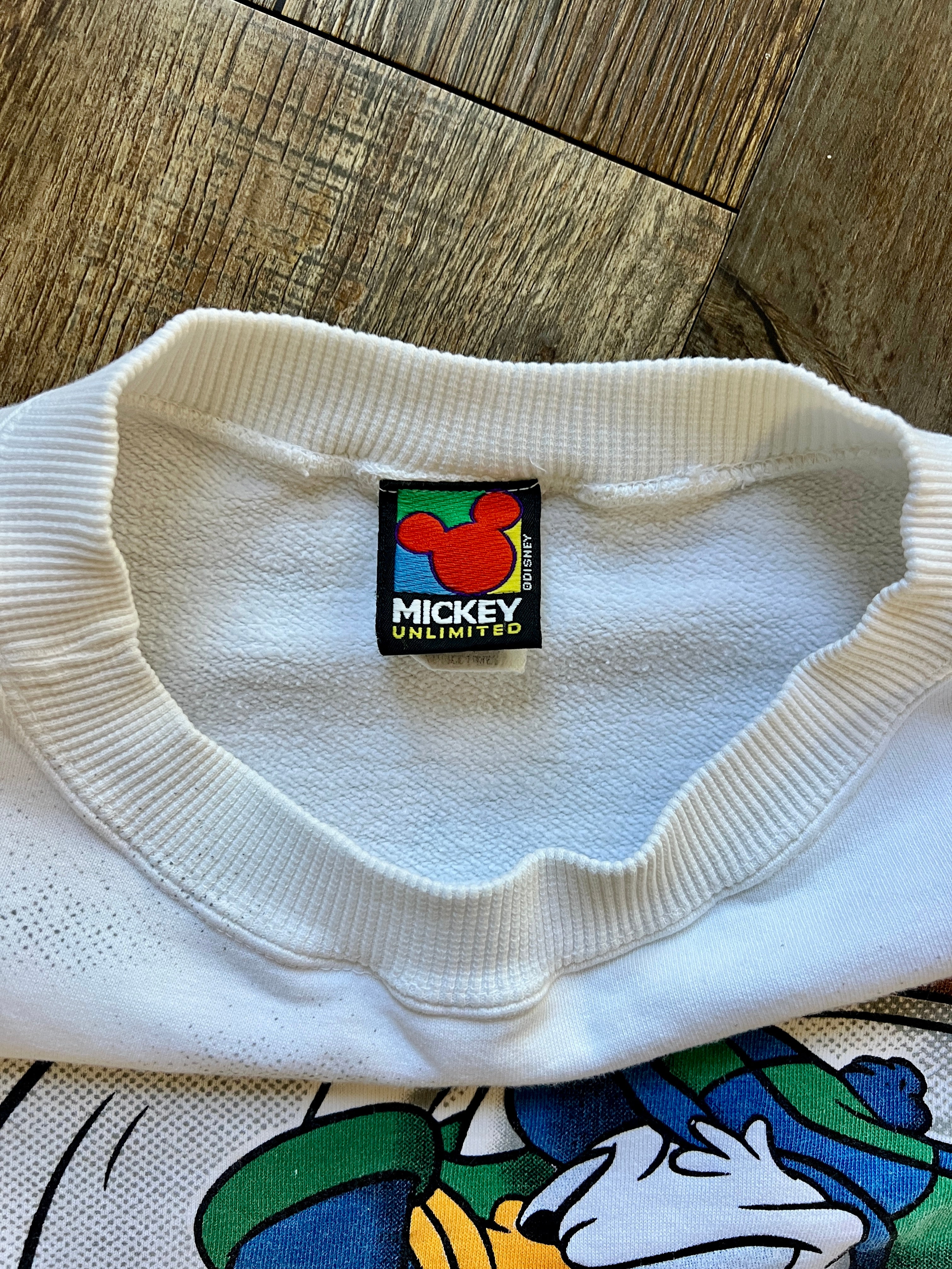 987 -White Golfing Donald FORE Back Hit Crewneck - XL