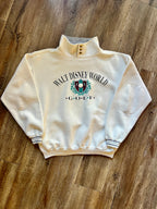 988 -Beige WDW Golf Patch Elbow Sleeve Pullover - L