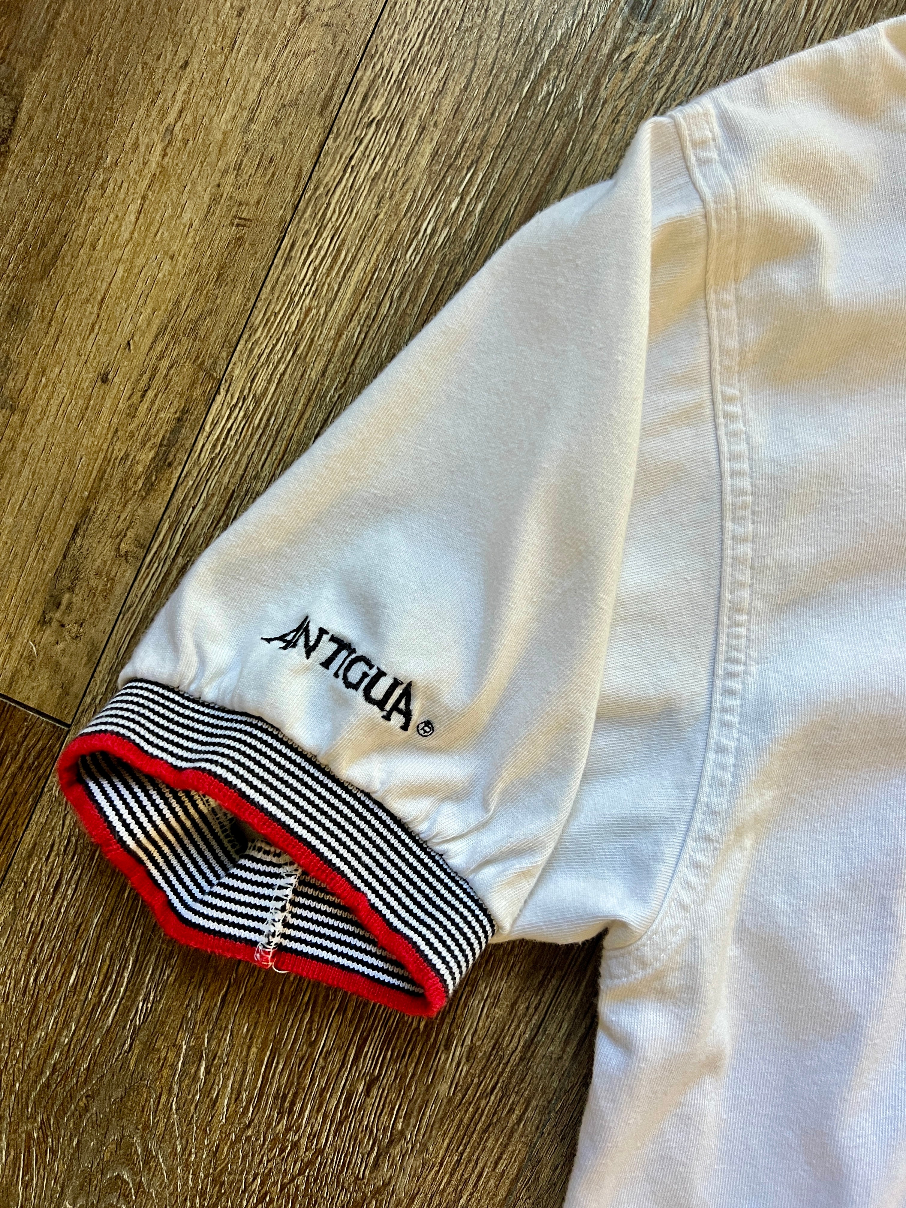 990 -White Embroidered ESPN Club Polo - M