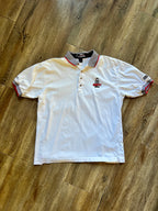 990 -White Embroidered ESPN Club Polo - M