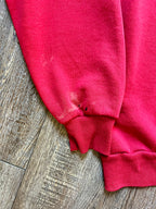 994 -Red Embroidered Pocket Golfing Mickey Back Hit Velva Sheen Crewneck - L