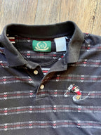 999 -Black, Red, & White Mickey Head Embroidered Golfing Mickey Polo - NT / L