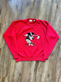 1001 -Red Mickey's Golf Club by Aureus Golfing Mickey Sweater - L