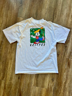 1010 -White Mickey GolfPro Shirt - L