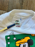 1010 -White Mickey GolfPro Shirt - L