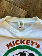 1030 -White Mickey's Golf Club Logo Long Sleeve - L