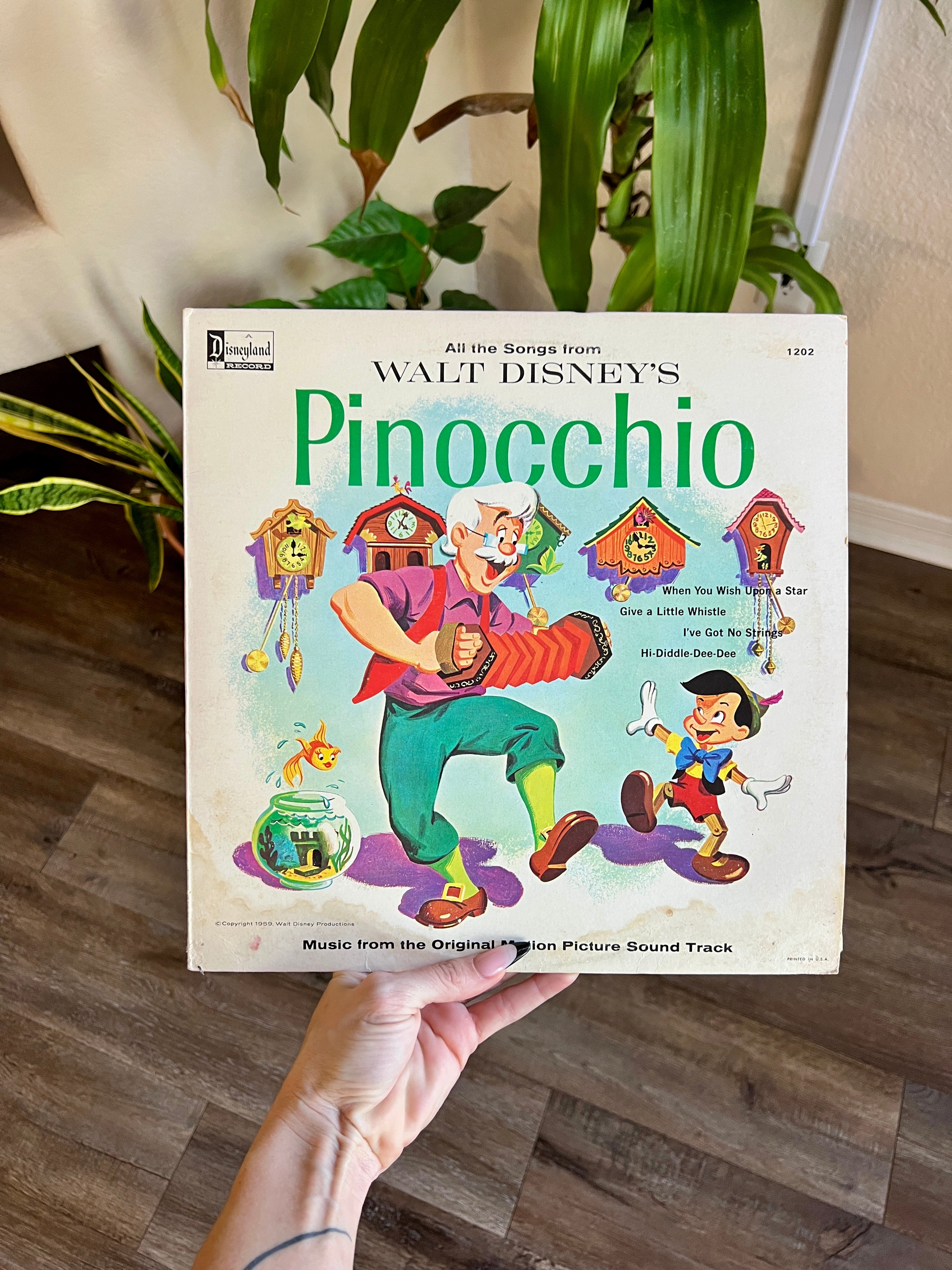 1016 -All The Songs from Pinocchio Record 33