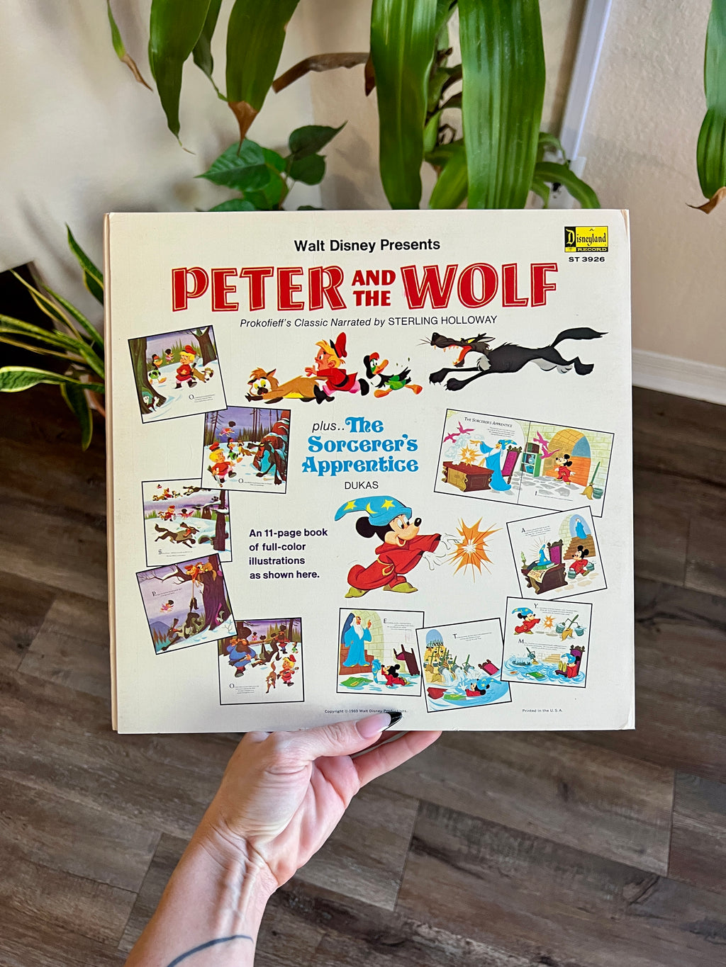 1018 -The Sorcerer's Apprentice & Peter & The Wolf Storybook Record 33