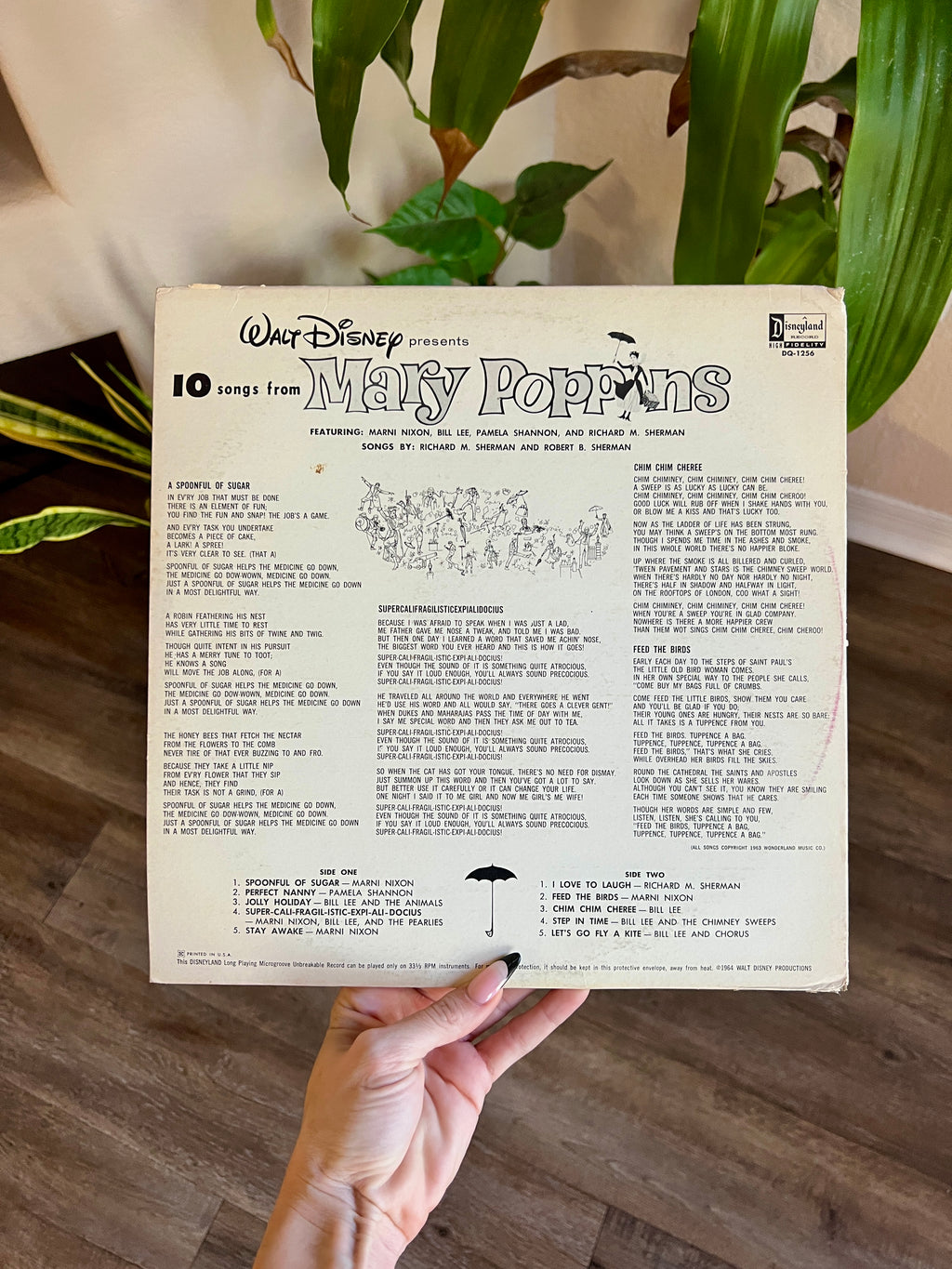 1027 -10 Songs from Mary Poppins Record 33
