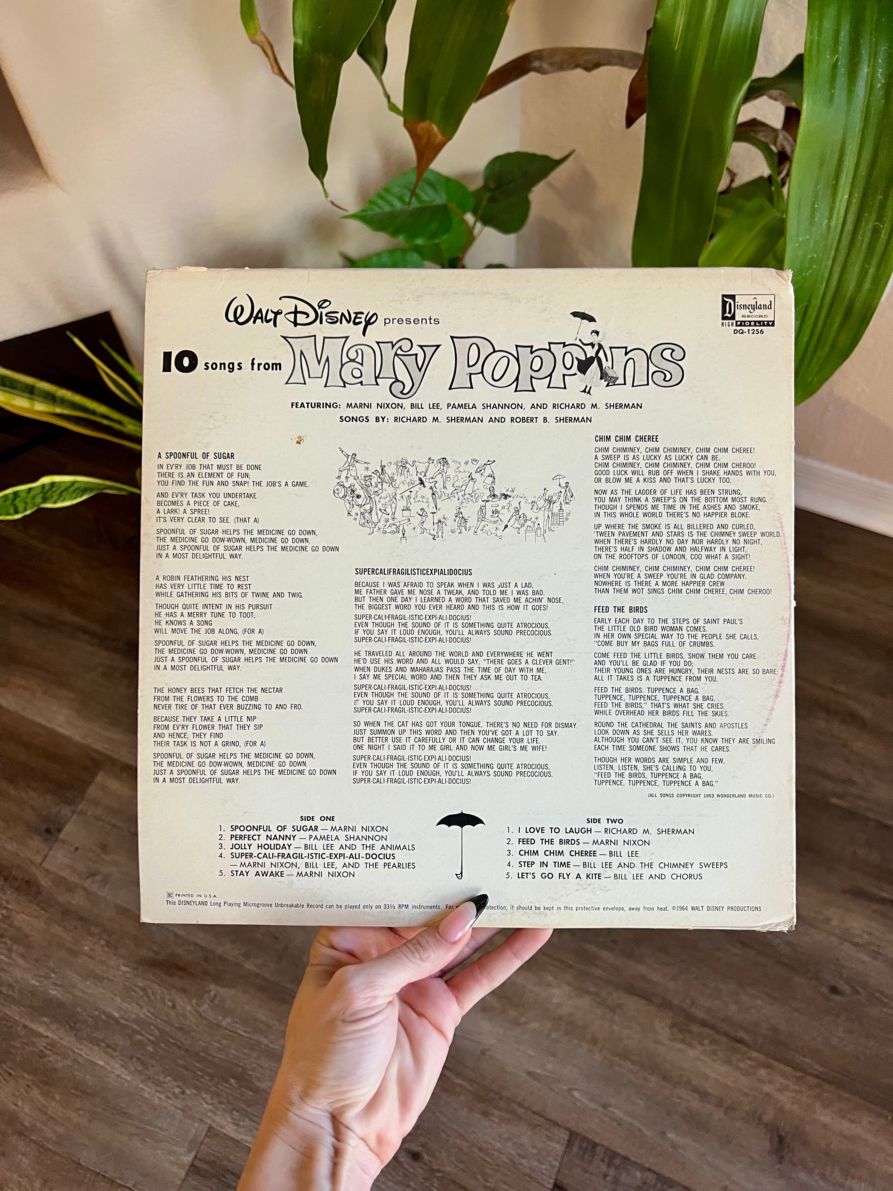 1027 -10 Songs from Mary Poppins Record 33