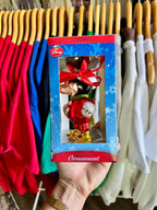 431 -Santa Mickey Mouse Blown Glass Ornament
