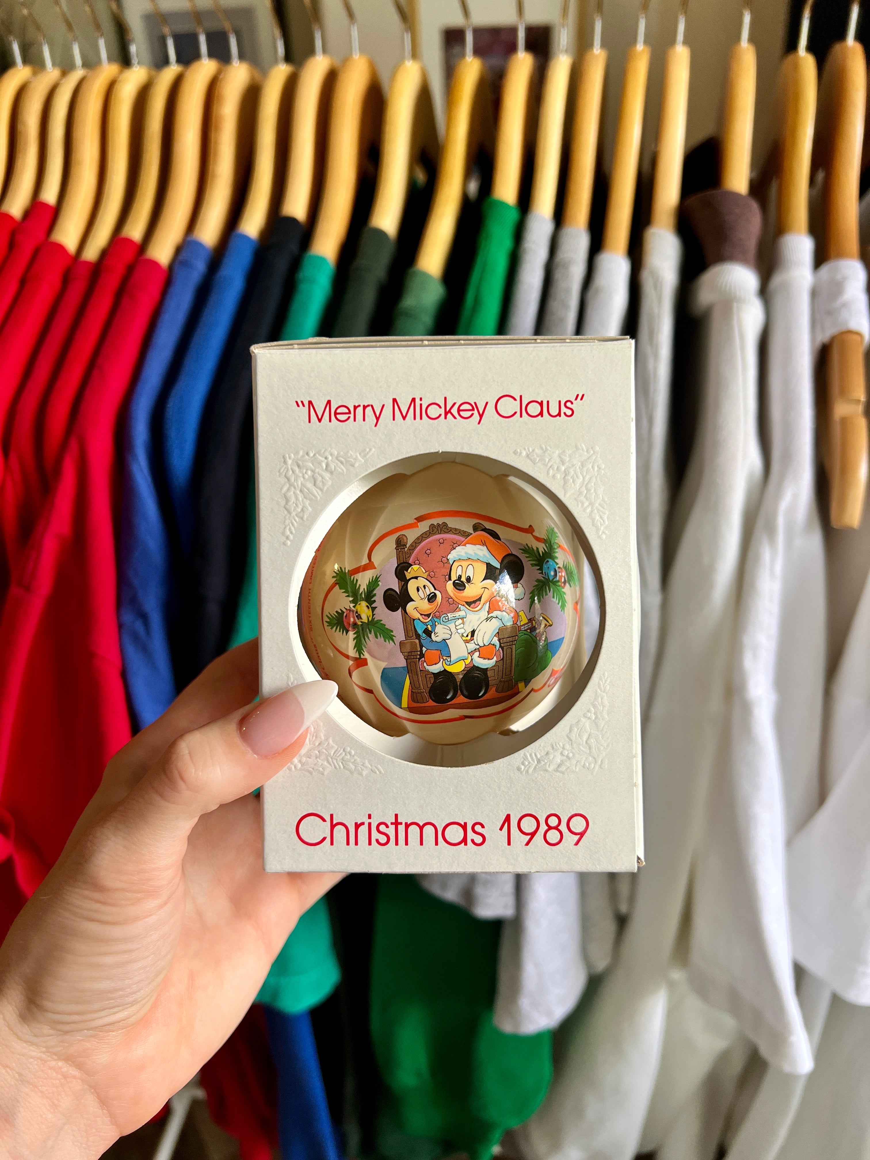 434 -1989 Merry Mickey Claus Ornament