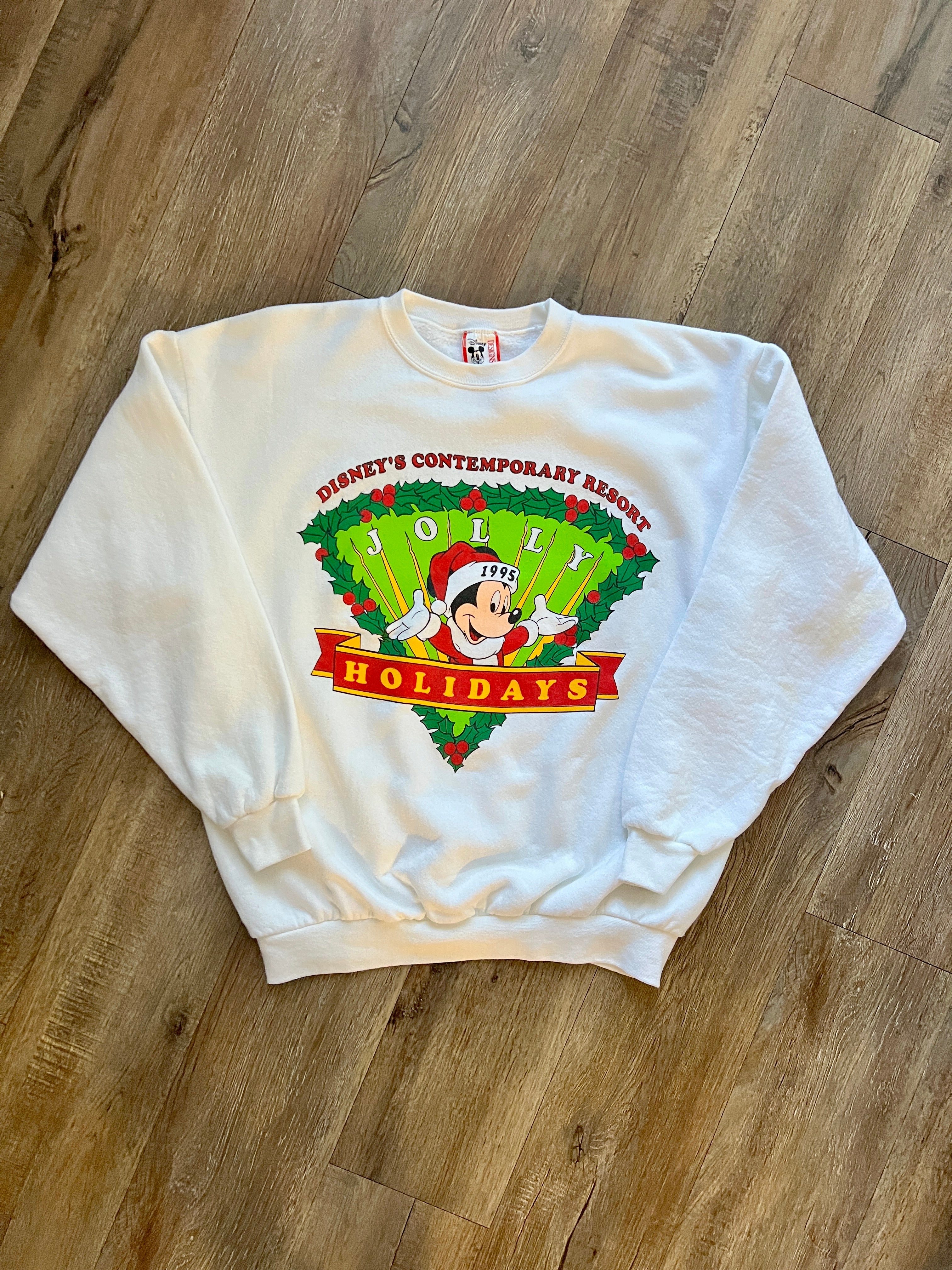 402 -White Disney's Contemporary Resort Jolly Holidays Crewneck - XL