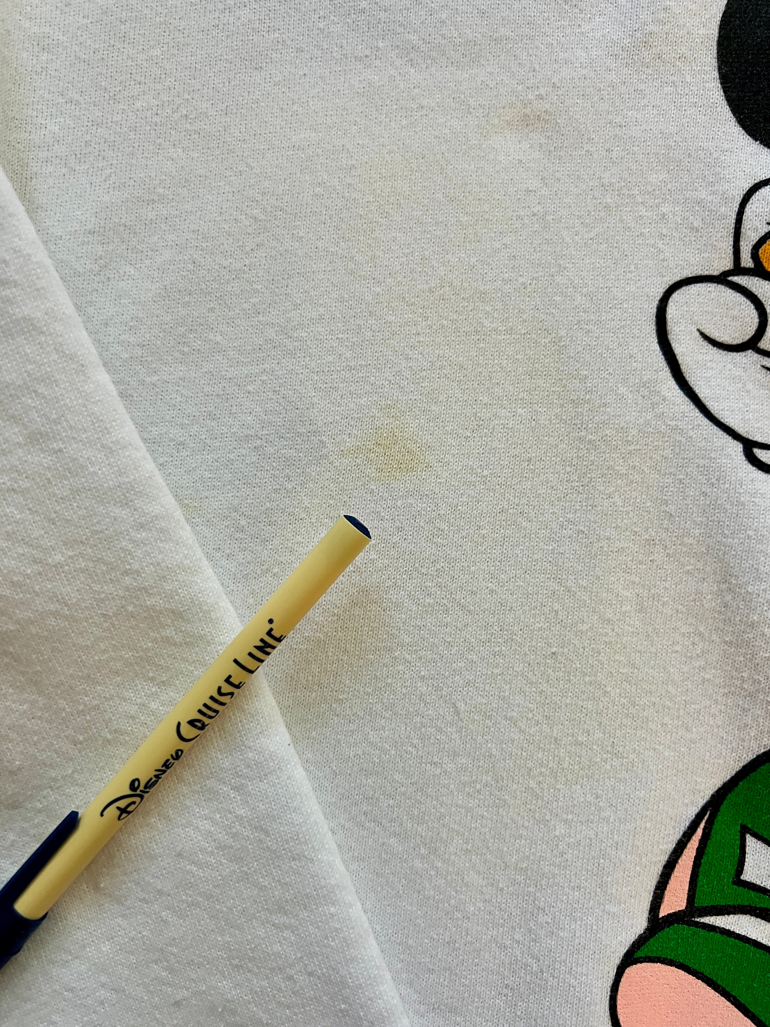 400 -White Santa Mickey Sunglasses Crewneck - L