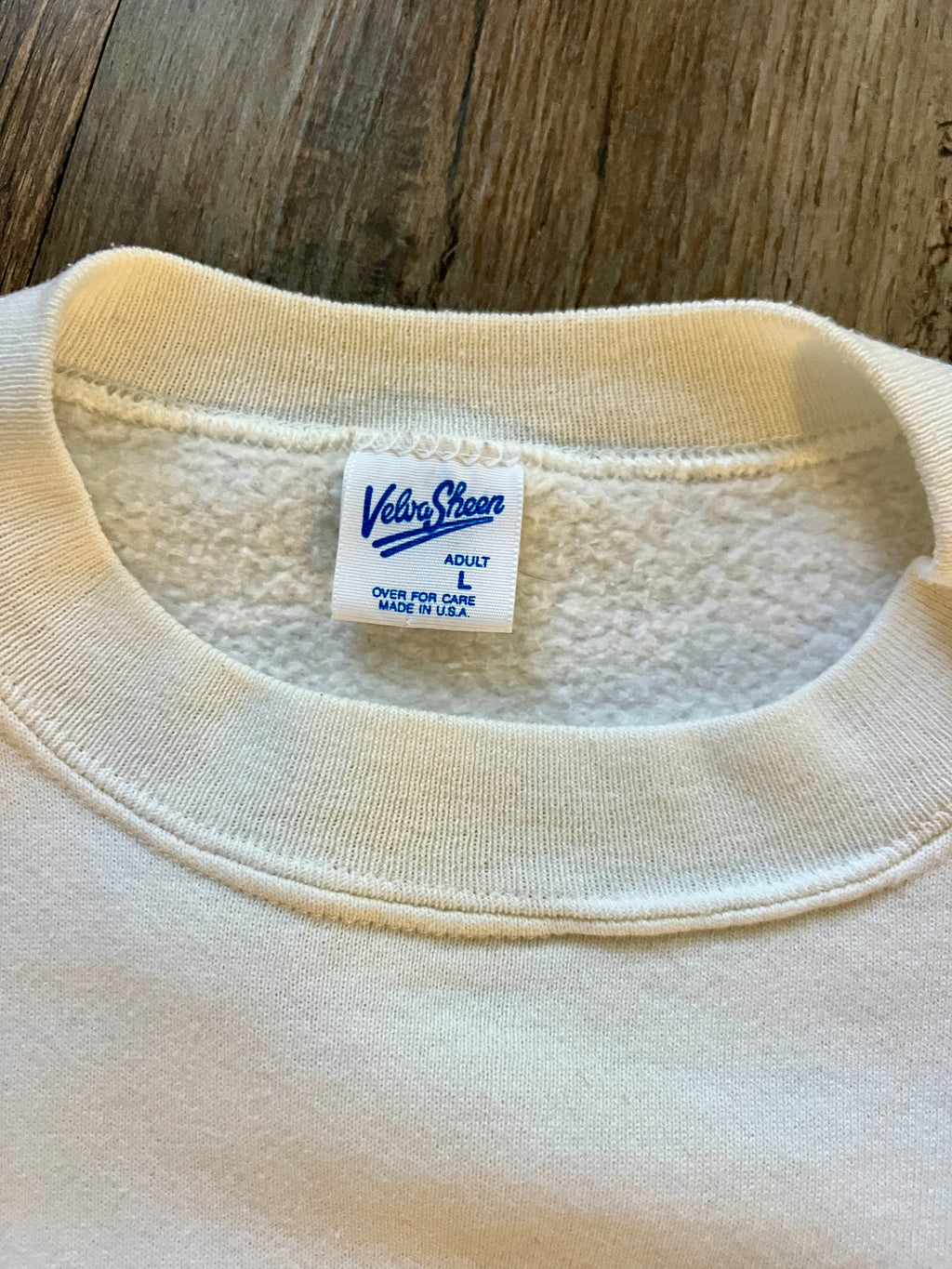 400 -White Santa Mickey Sunglasses Crewneck - L