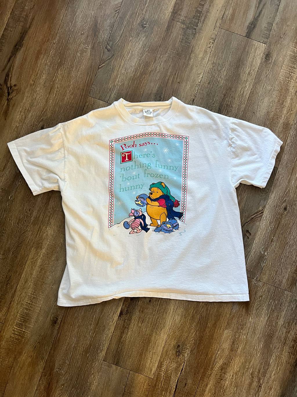 398 -White WTP There's Nothing Funny About Frozen Hunny Shirt - XL