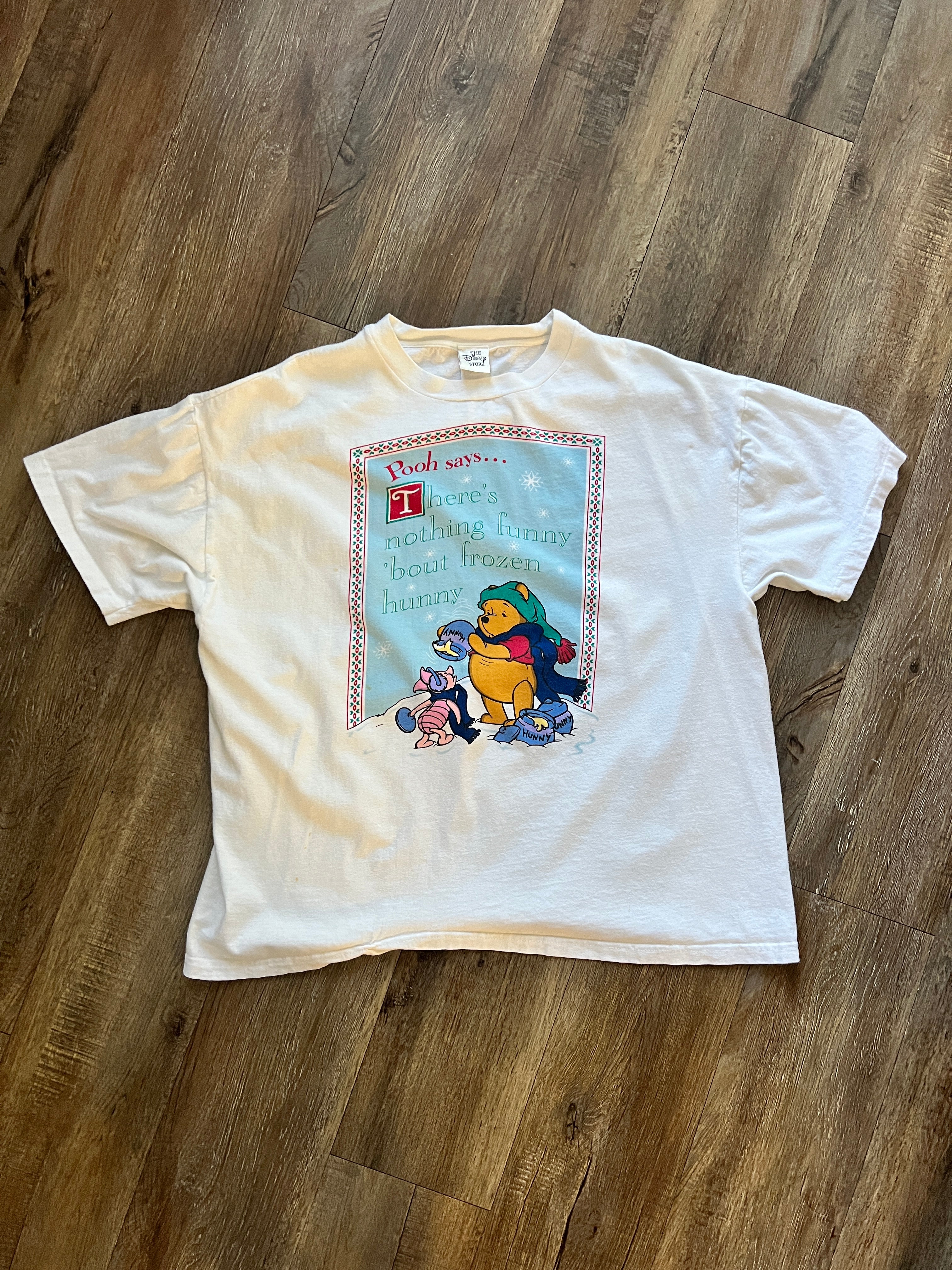 398 -White WTP There's Nothing Funny About Frozen Hunny Shirt - XL