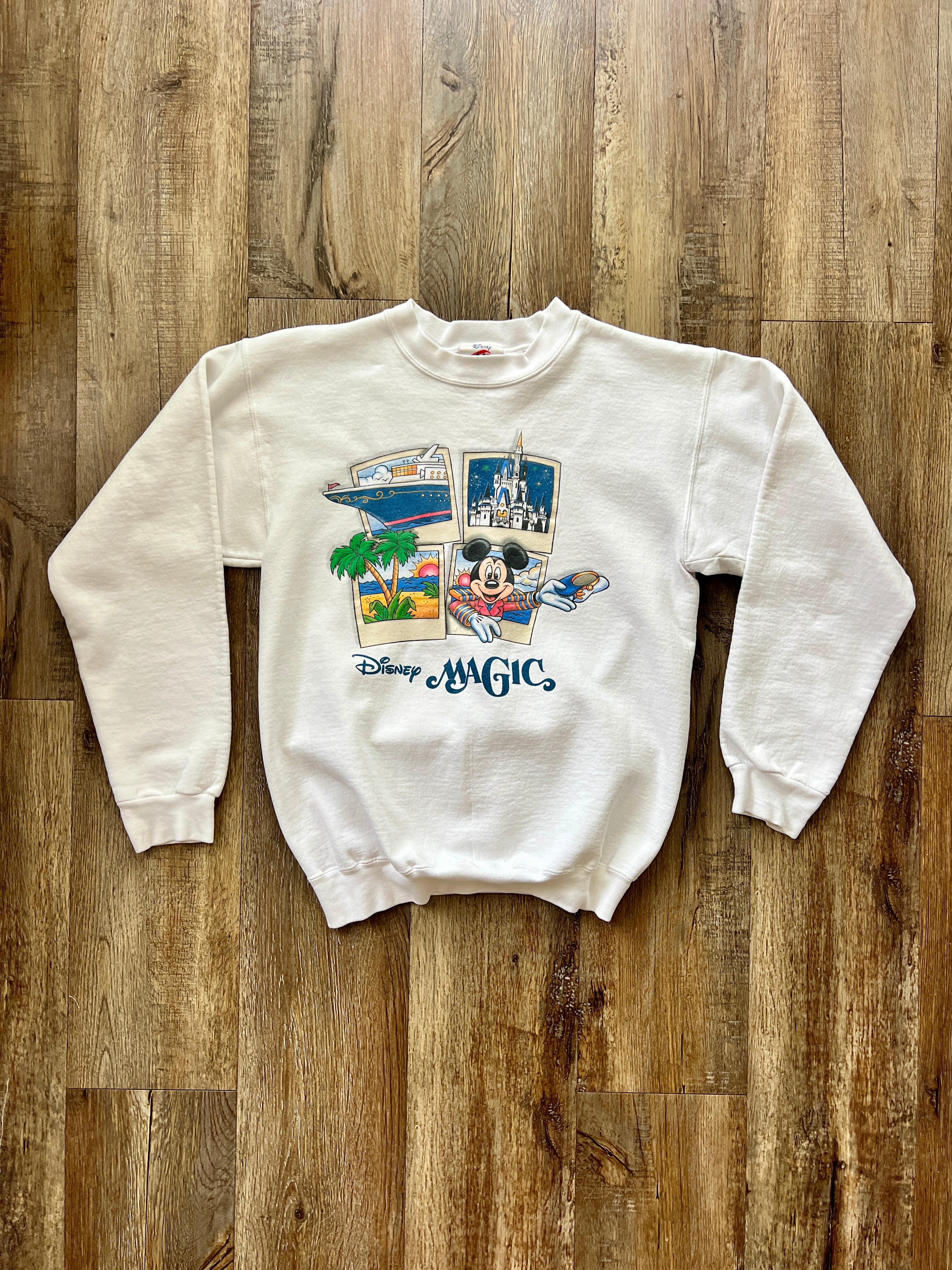 158 -White Polaroid Disney Magic Pullover S