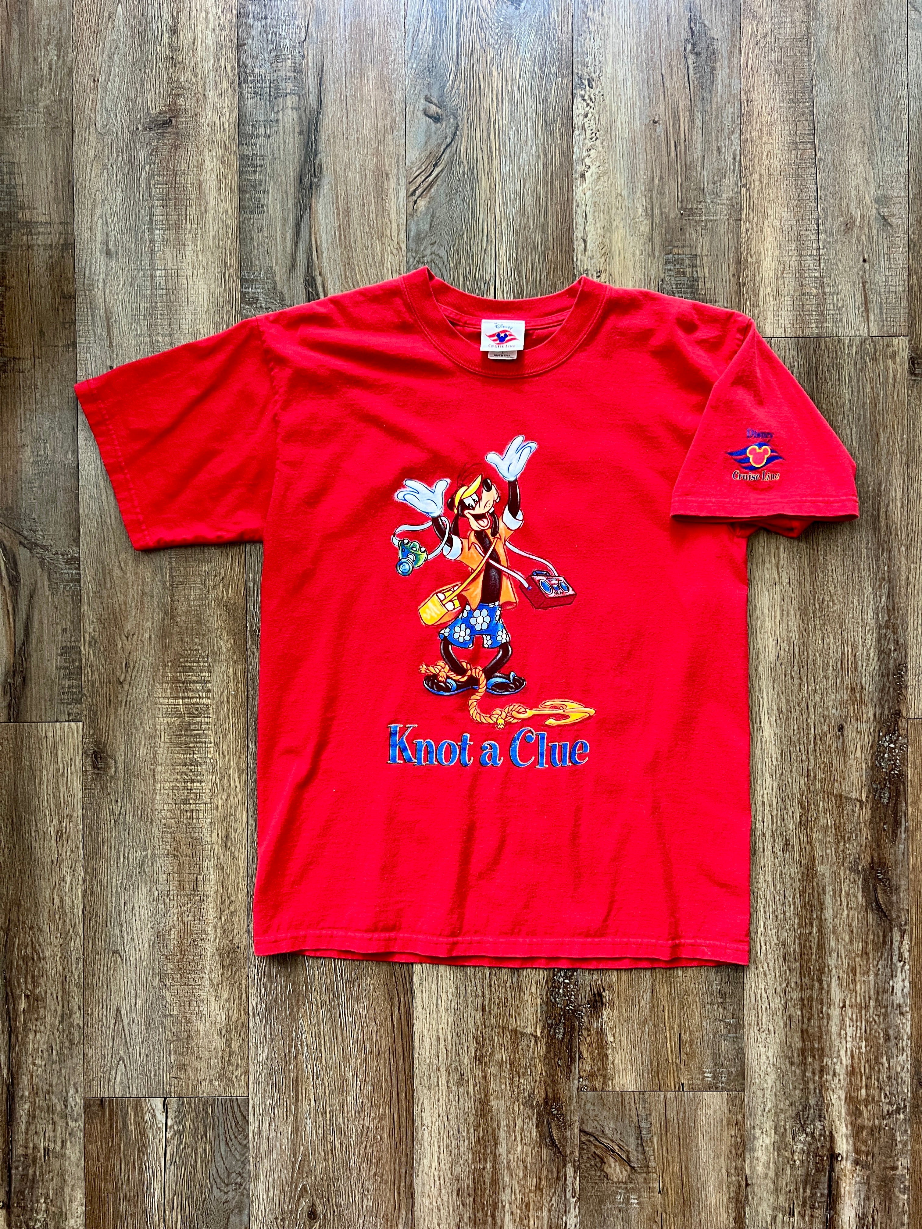 150 -Red Knot A Clue Goofy Tee L
