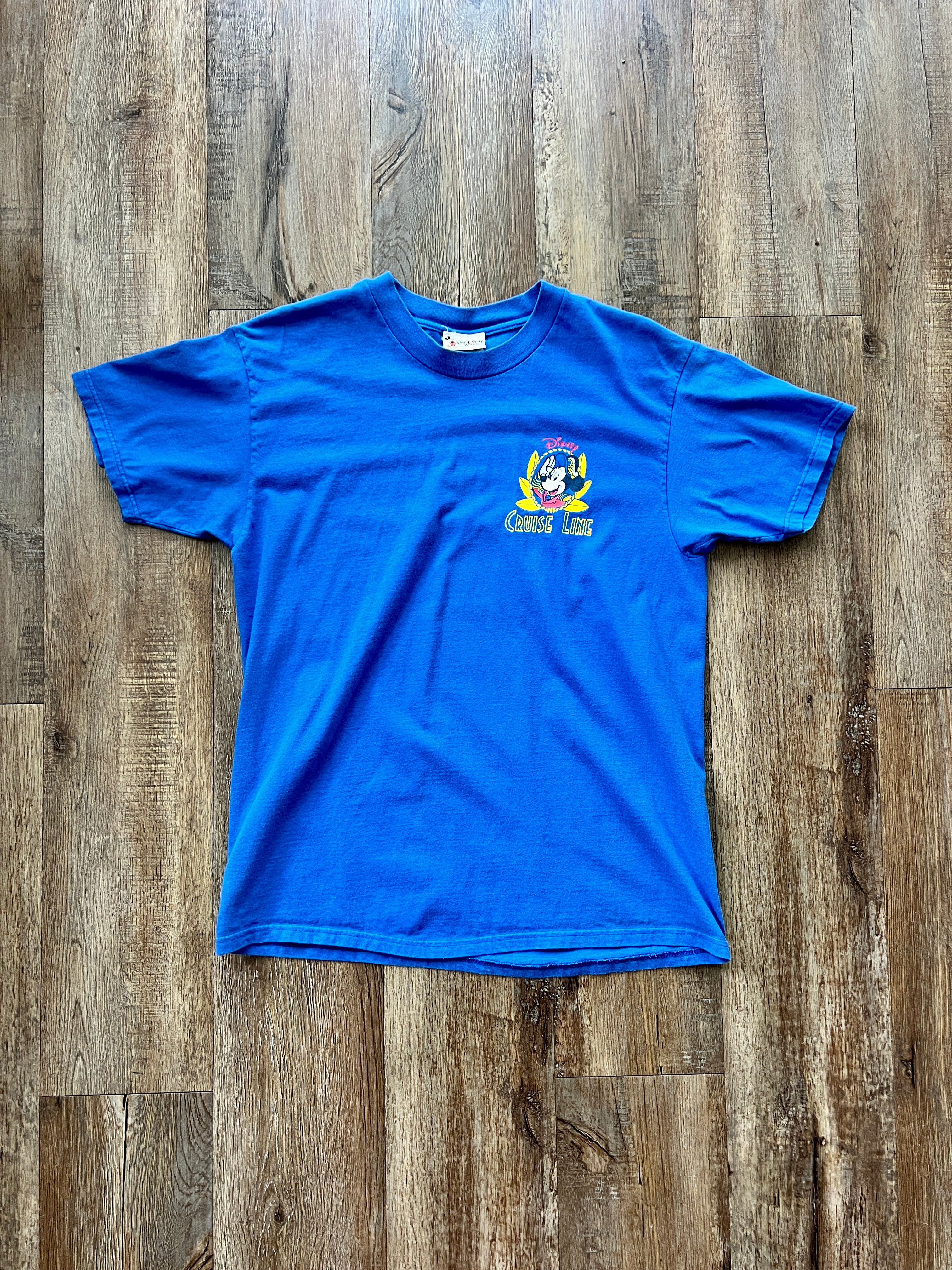 154 -Blue Sailor Mickey DCL Pocket Logo Tee L