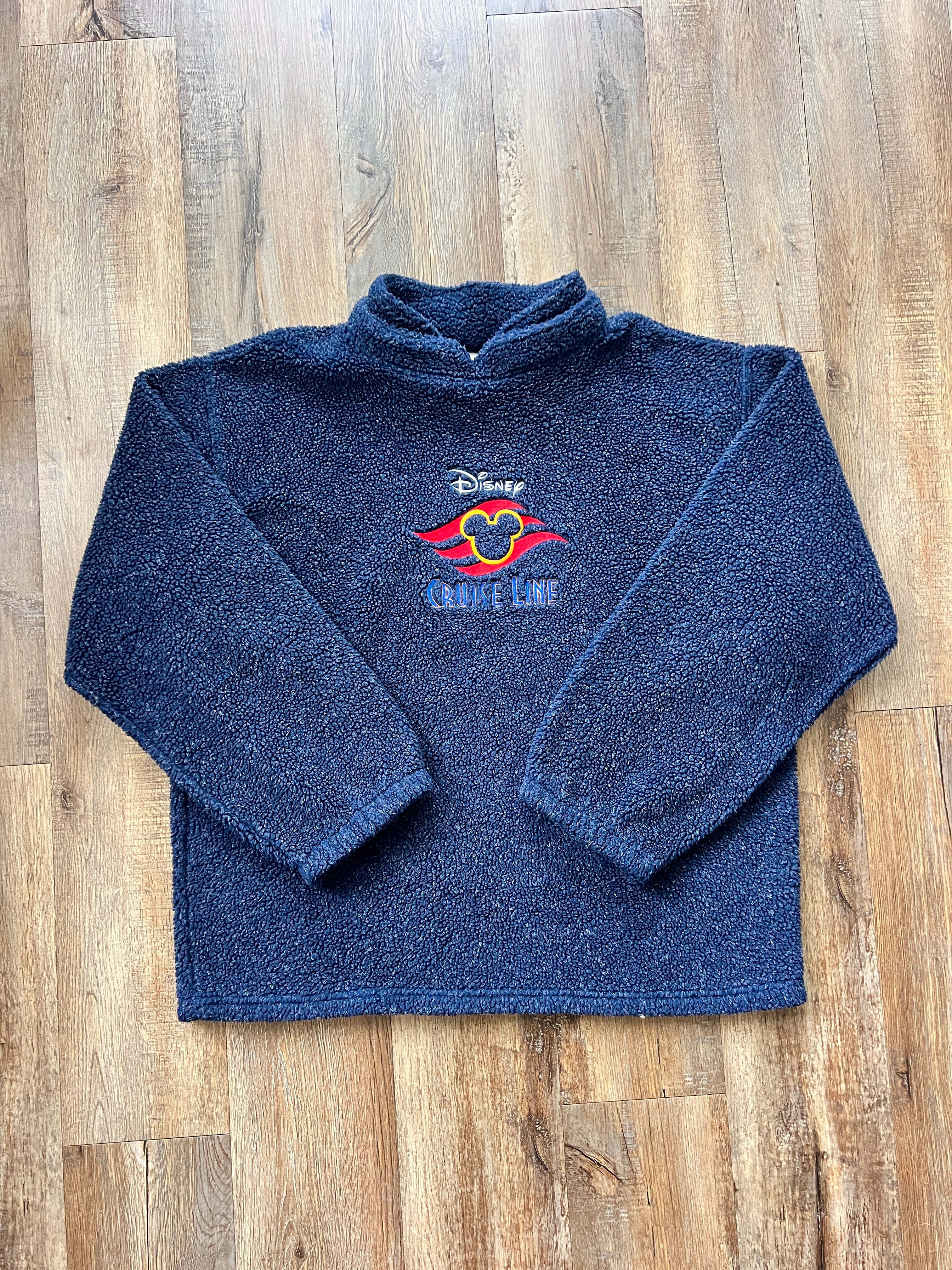 148 -Navy Sherpa DCL Logo Pullover XL