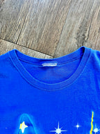 387 -Blue Sorcerer Mickey Walt Disney World Logo Sleep Shirt - OSFA