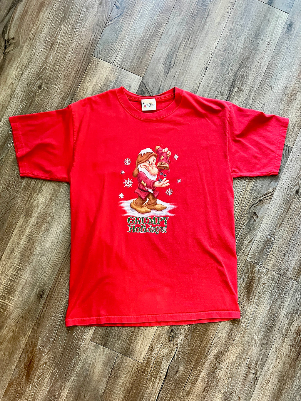 413 -Red Grumpy Holidays! Shirt - XL / NT
