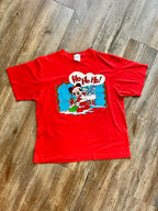 381 -Red Mickey Chimney Ho Ho Ho Shirt - L