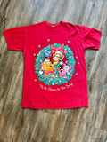 378 -Red WTP Wreath Tis The Season To Be Jolly Sleep Shirt - OSFA / NT