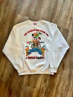 420 -White The Holidays Make You a Little Goofy Crewneck - M