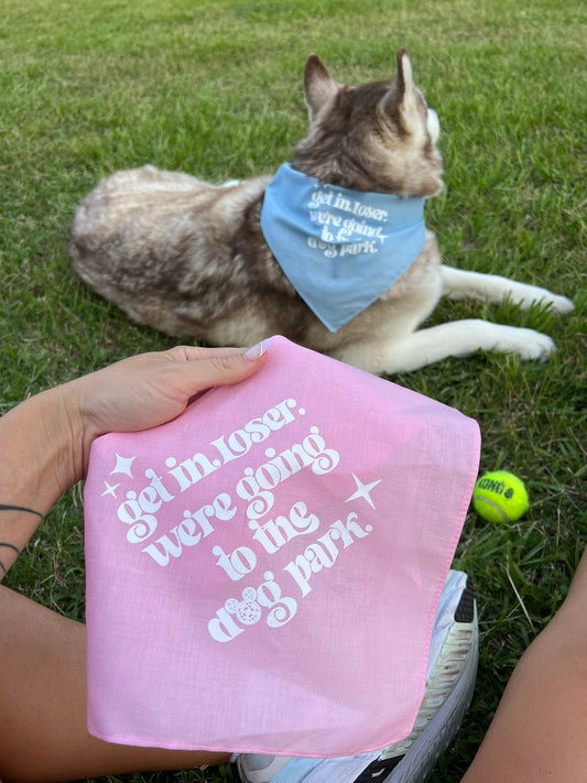 Pink Dog Park Bandanas