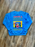 468 - Blue Have A Very Goofy Christmas Crewneck - L / NT
