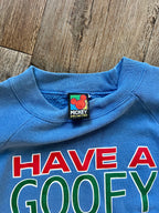 468 - Blue Have A Very Goofy Christmas Crewneck - L / NT