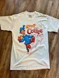 425 -Cream Tigger Brand Coffee Sleep Shirt - OSFA