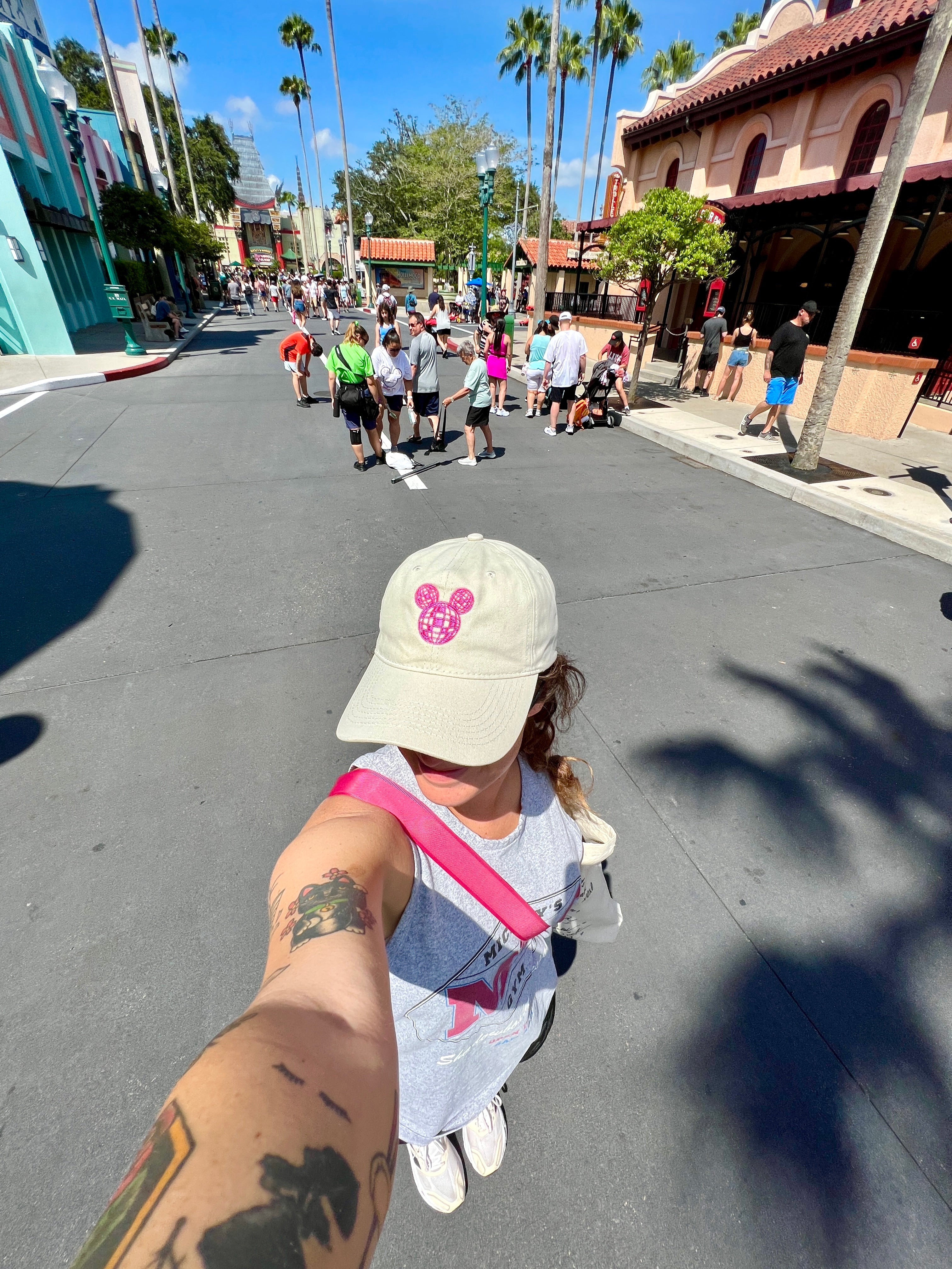Stone / Pink Disco Ball Hat