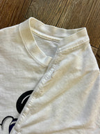 1035 -White Mickey & Minnie Hugging Mickey Unlimited Crop Tee - L