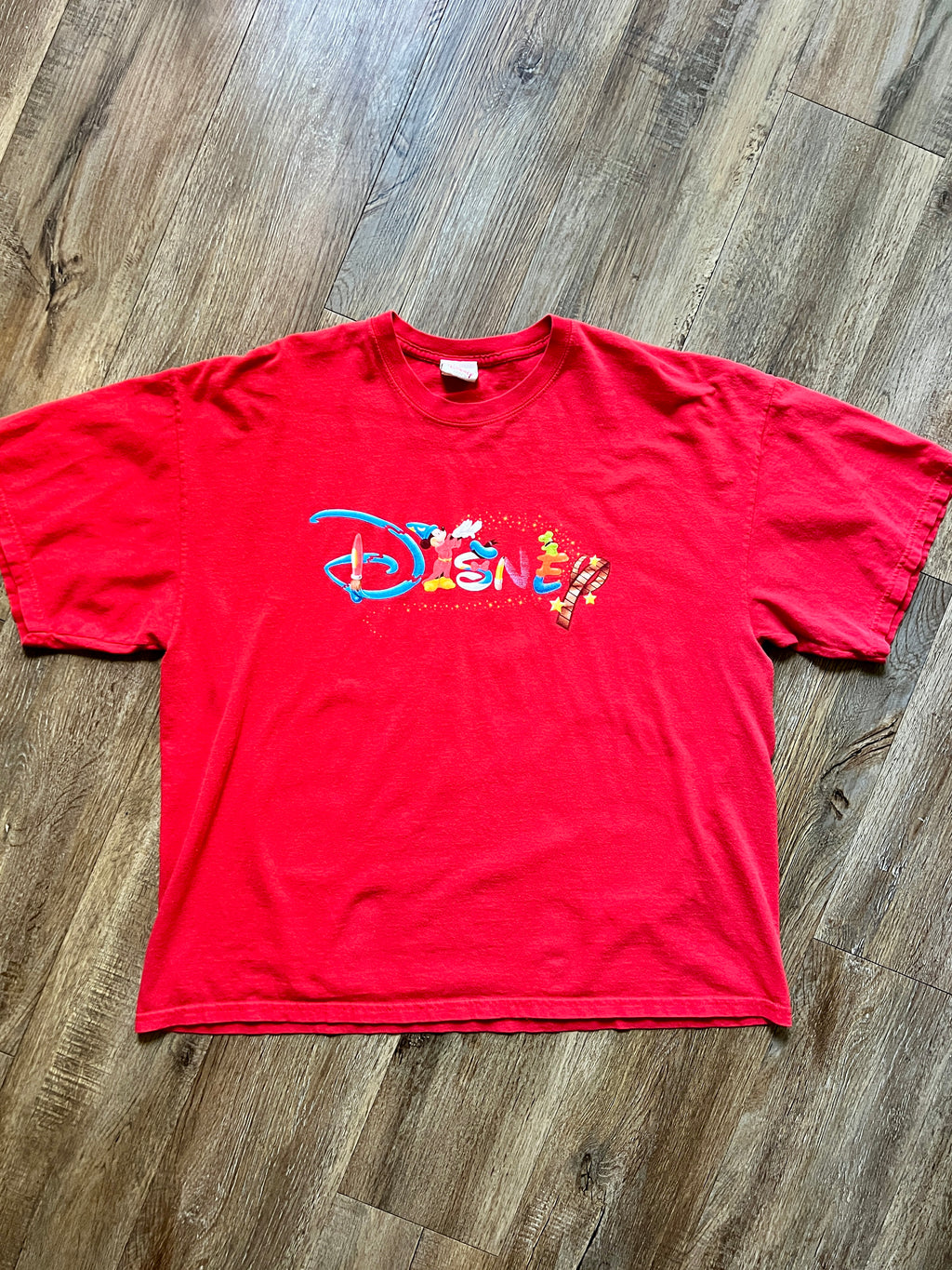 475 -Red Sorcerer Mickey Fantasia Disney Shirt - 2X