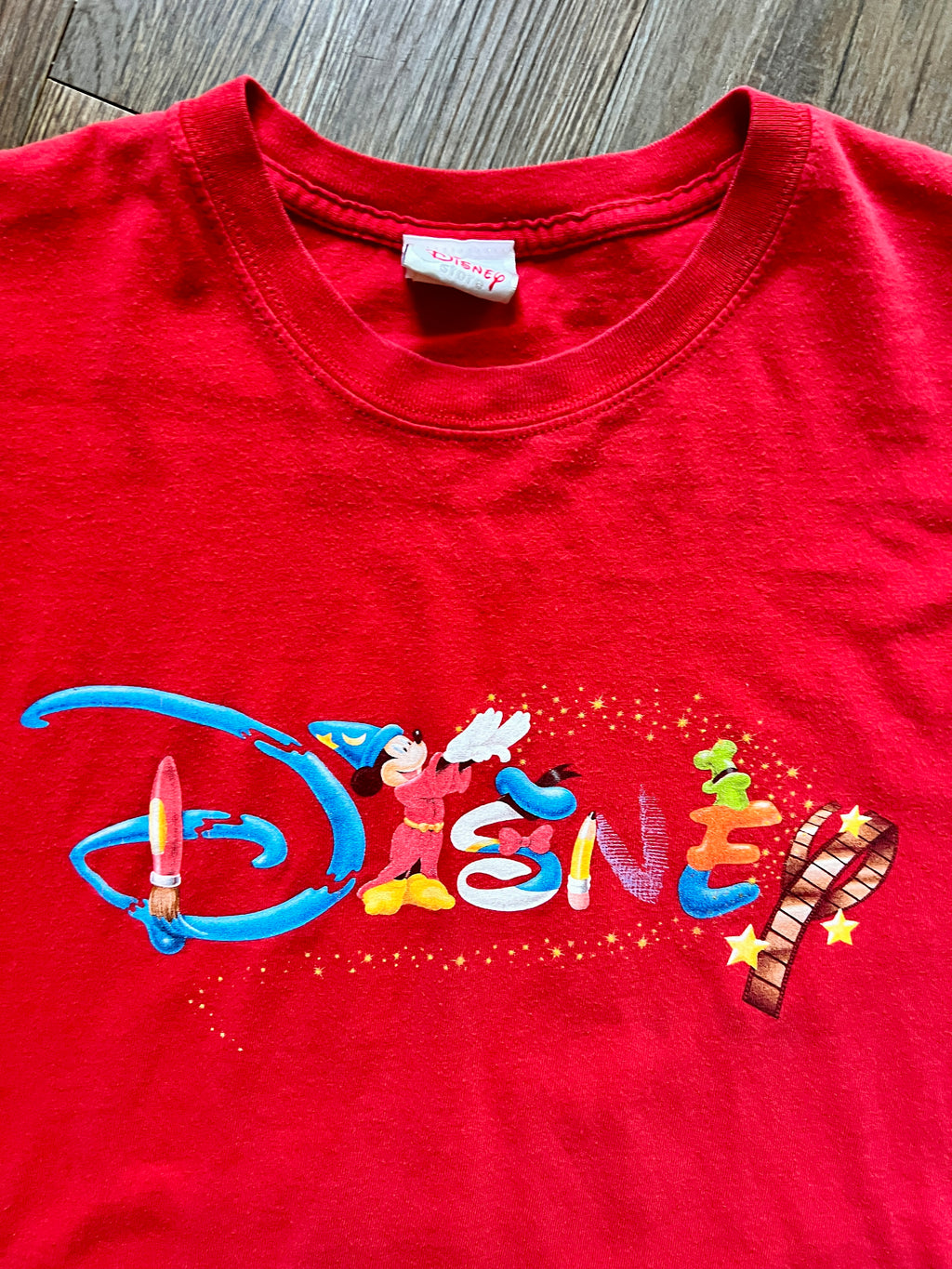 475 -Red Sorcerer Mickey Fantasia Disney Shirt - 2X