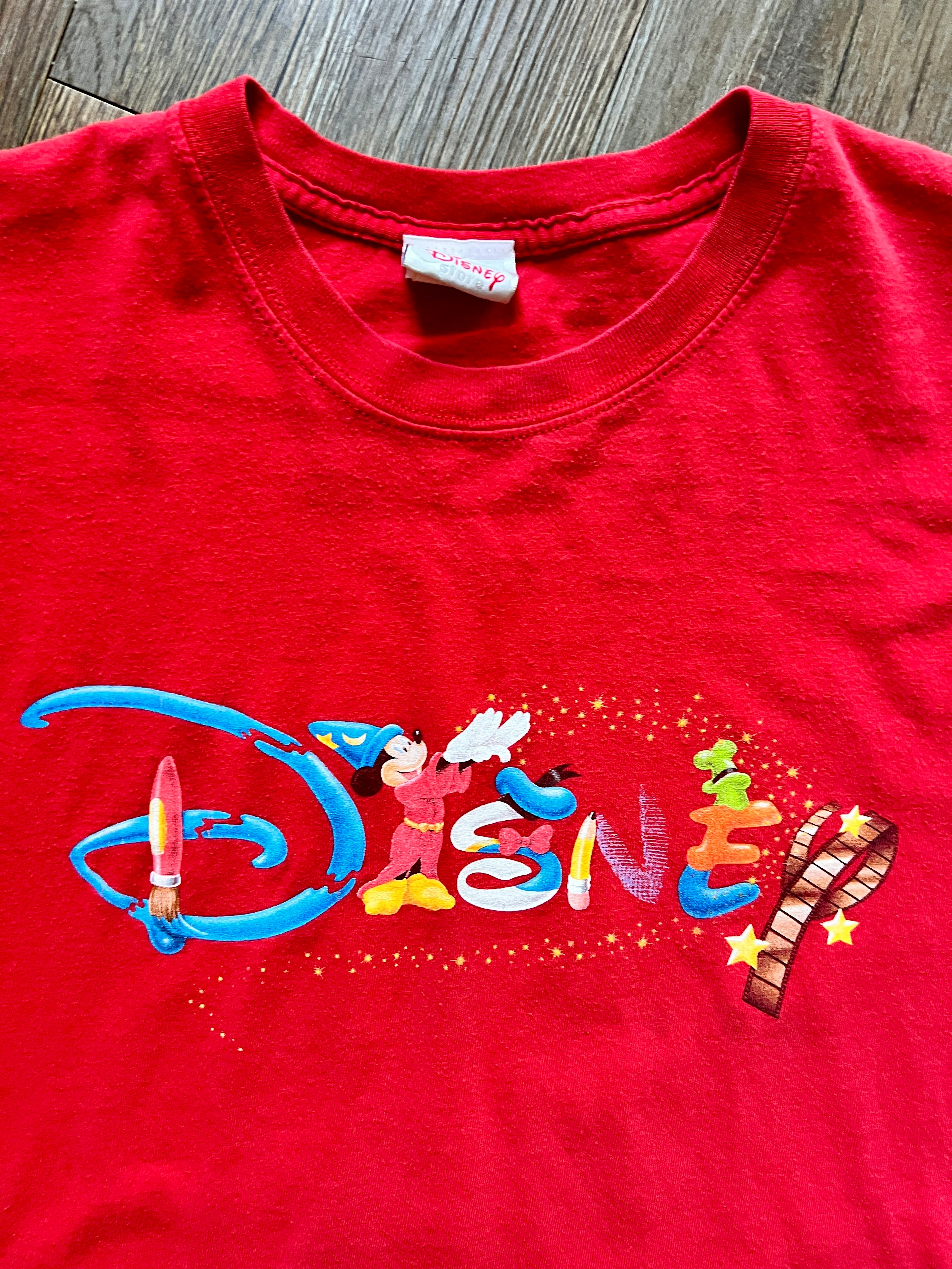 475 -Red Sorcerer Mickey Fantasia Disney Shirt - 2X