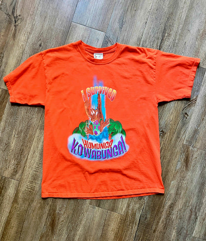 476 -Orange Typhoon Lagoon I Survived Humunga Kowabunga - XL