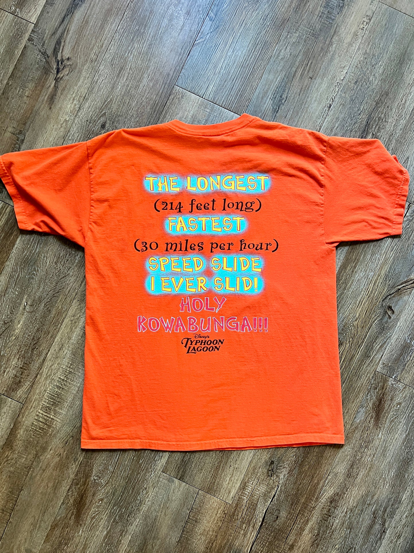 476 -Orange Typhoon Lagoon I Survived Humunga Kowabunga - XL