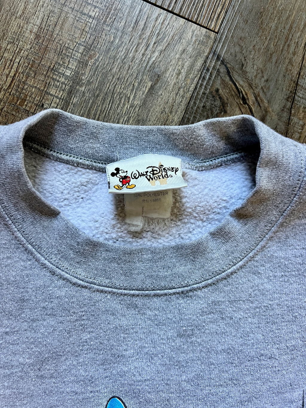 478 -Grey WDW Sorcerer Mickey Crewneck - L
