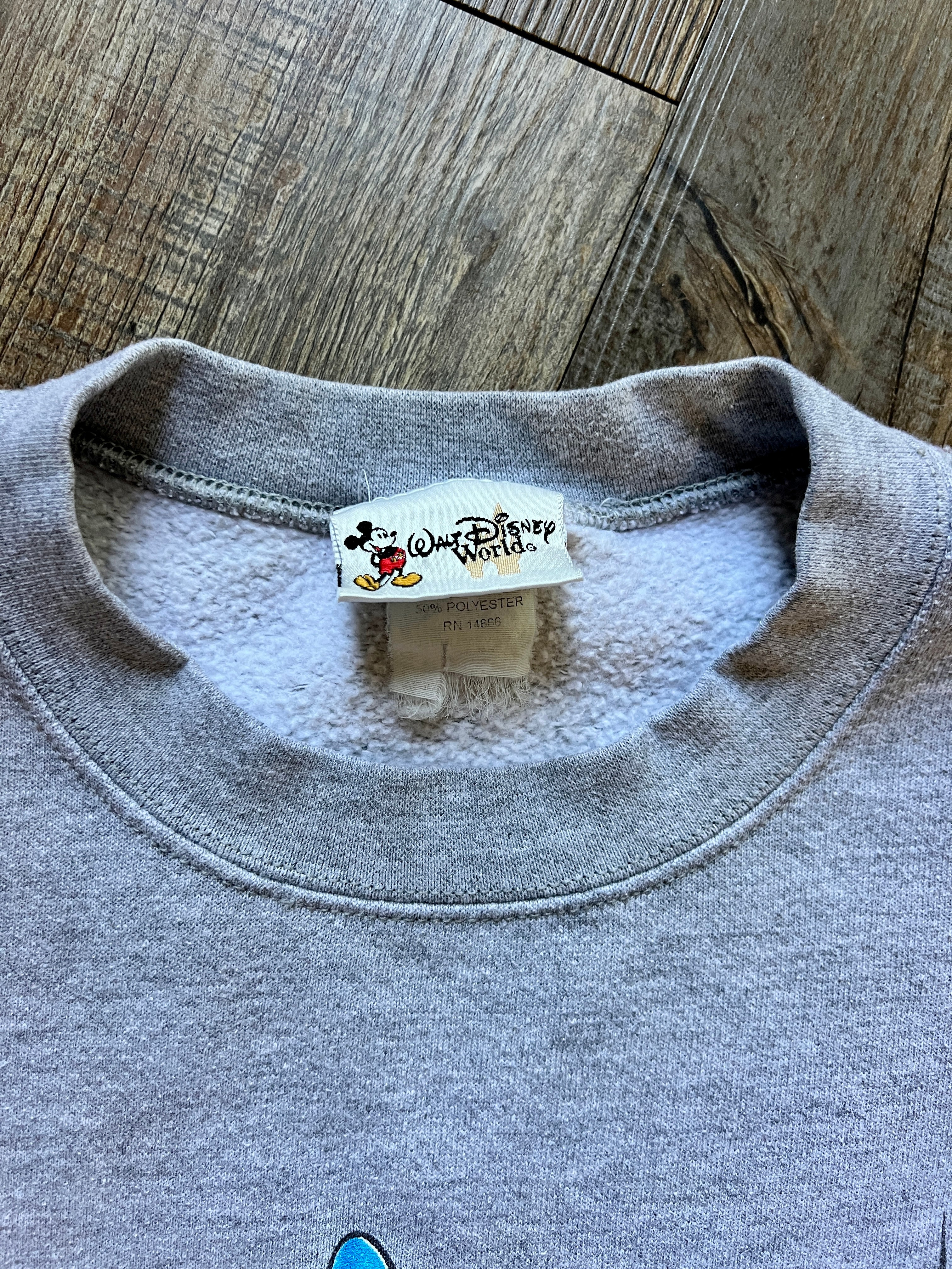 478 -Grey WDW Sorcerer Mickey Crewneck - L