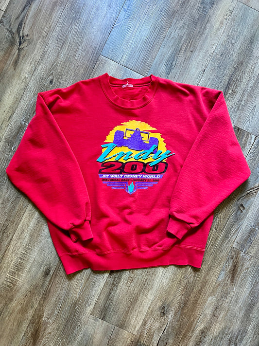 479 -Red 1996 Indy 200 WDW Crewneck - L