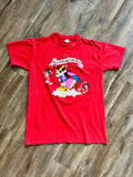 1048 -Red You're A Dream Come True Mickey & Minnie Prince & Princess Kisses Shirt - OSFA