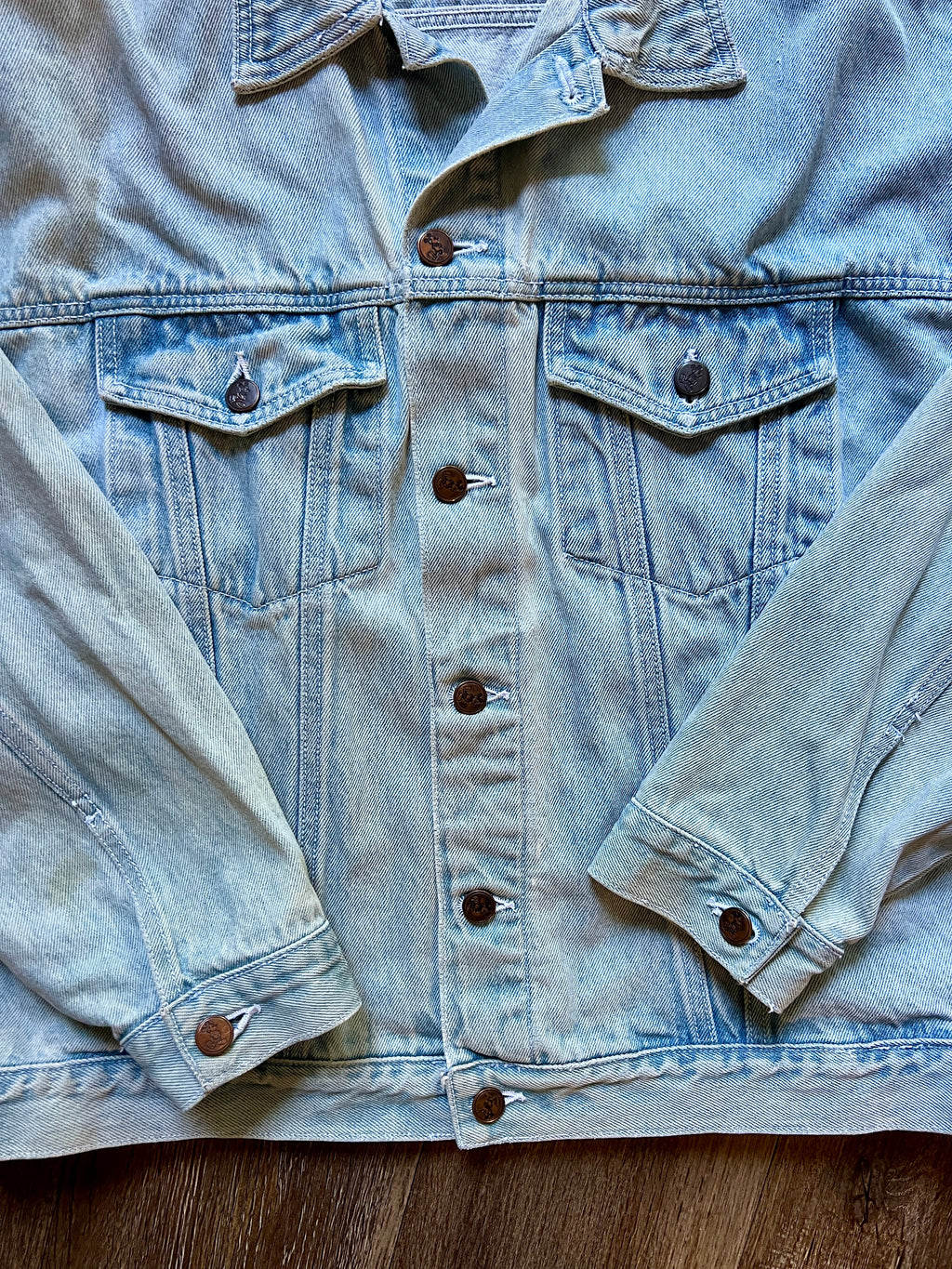 482 -Embroidered Mickey & Friends Disney Store Denim Jacket - M