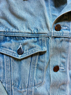 482 -Embroidered Mickey & Friends Disney Store Denim Jacket - M