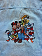482 -Embroidered Mickey & Friends Disney Store Denim Jacket - M